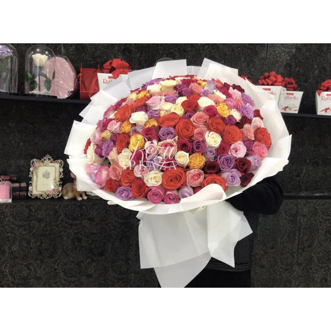 Композиция « Радуга » в Грозном от магазина цветов «Roza Plaza»
