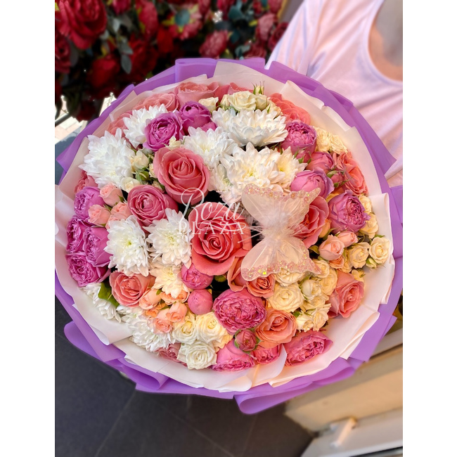Букет « Бабочка » в Грозном от магазина цветов «Roza Plaza»