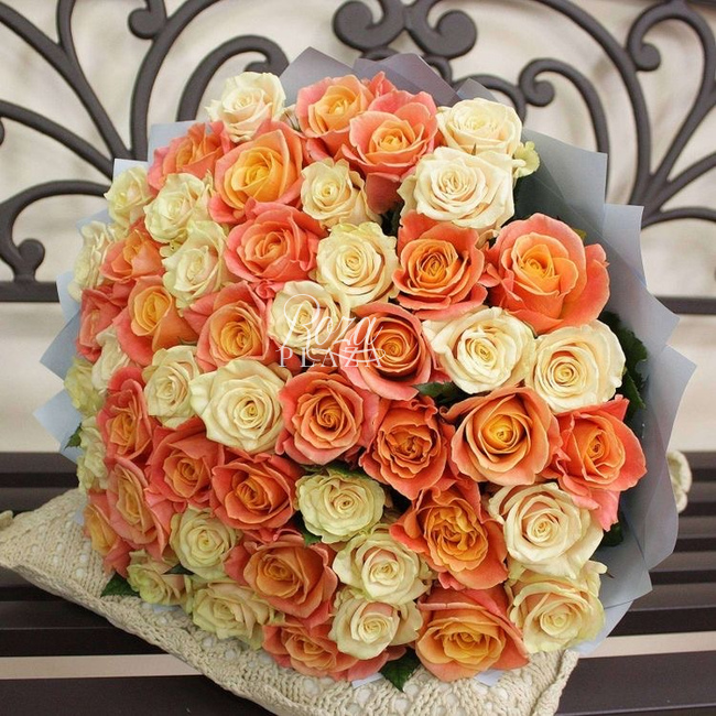 Букет « Персик » в Грозном от магазина цветов «Roza Plaza»
